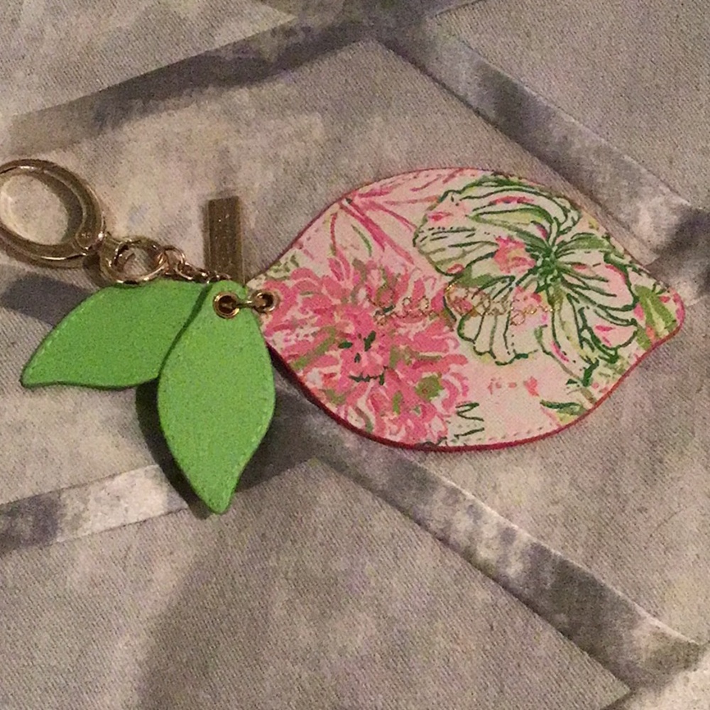 Lilly Pulitzer Lemon Bag Charm, NWT